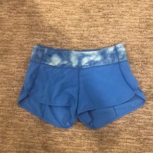 Lululemon blue speed shorts